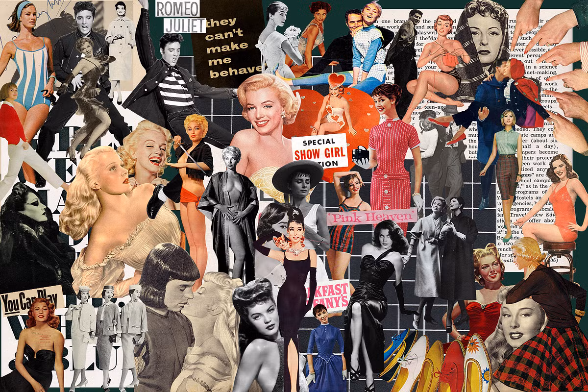 Old Hollywood Collage Creator — vintage stars preview