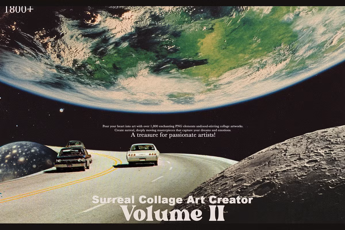 Surreal Collage Art Creator Volume II — collage preview