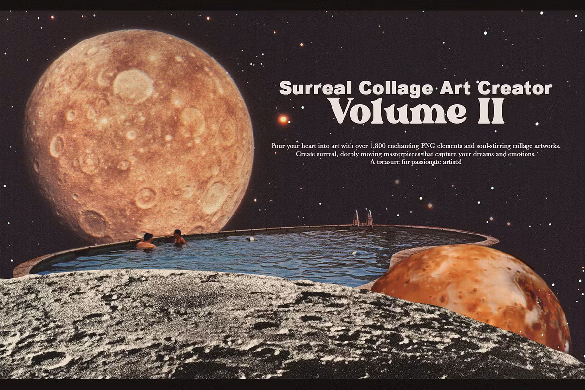Surreal collage fragment